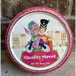 Vintage Mackintosh's Quality Street Chocolates & Toffees Collectible Tin Can